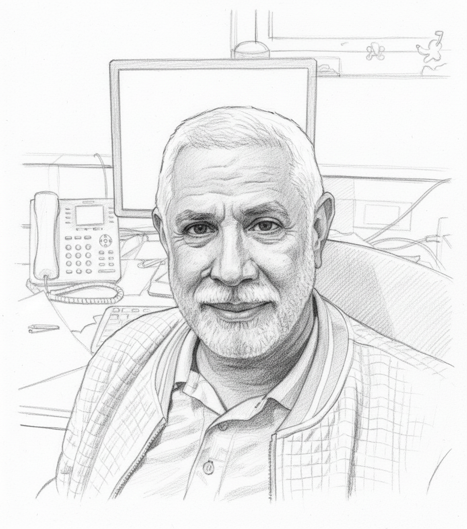 Retrato del Prof. Wilfredo Mart&iacute;nez